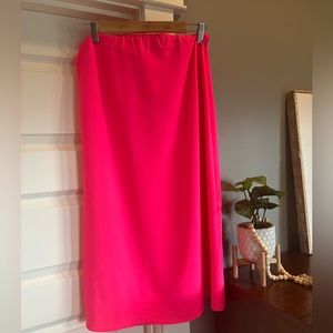 Hot pink lightweight maxi skirt